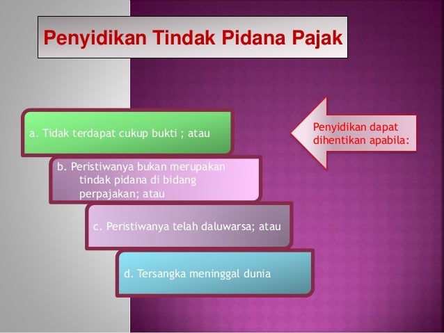 Tindak Pidana Di Bidang Perpajakan Php<script async src=