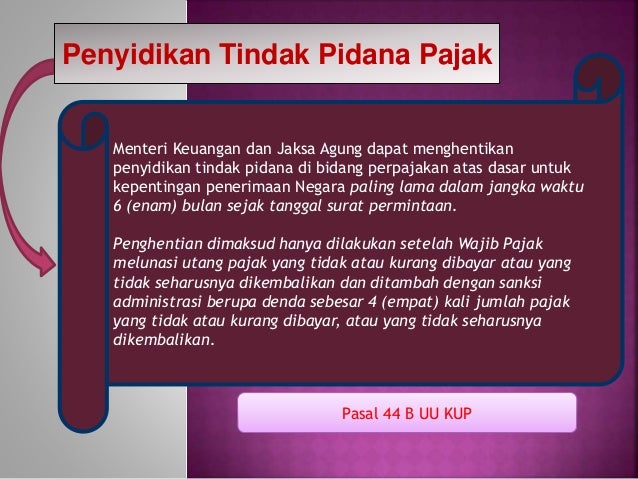 Tindak Pidana Di Bidang Perpajakan Php<script async src=