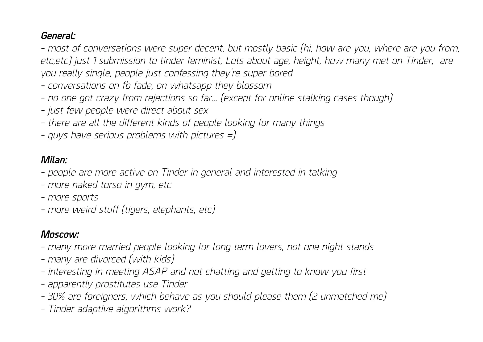 Tinder and the city | PPT