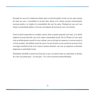 Tinerii de azi, guvernantii de maine 