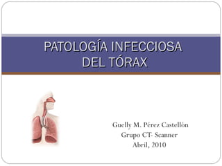 PATOLOGÍA INFECCIOSA  DEL TÓRAX   Guelly M. Pérez Castellón Grupo CT- Scanner Abril, 2010 