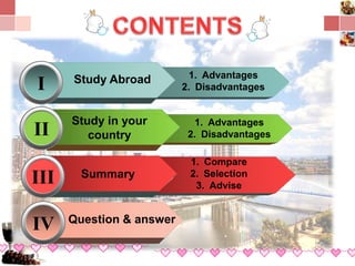 studying english abroad or studying at home | PPTX