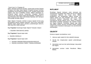 Sejarah Tingkatan 3