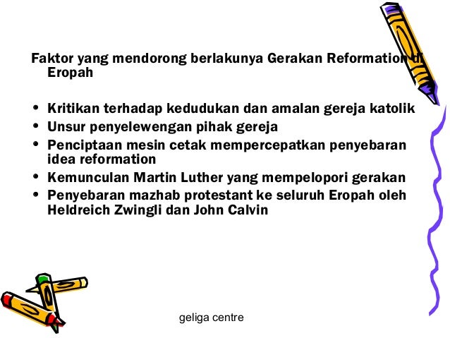 Kesan zaman reformation di eropah