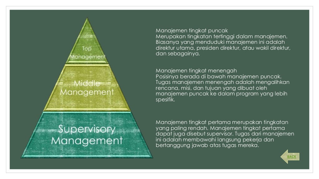 Tingkatan manajemen