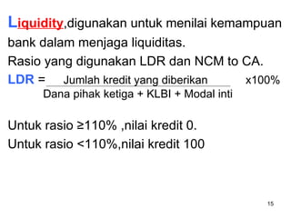 Tingkat kesehatan bank | PPT
