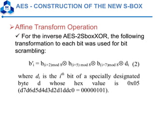 modified aes algorithm using multiple s-boxes | PDF