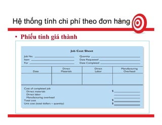 Tính giá thành sản phẩm