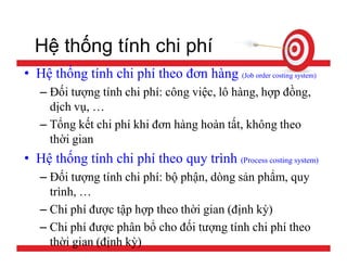 Tính giá thành sản phẩm