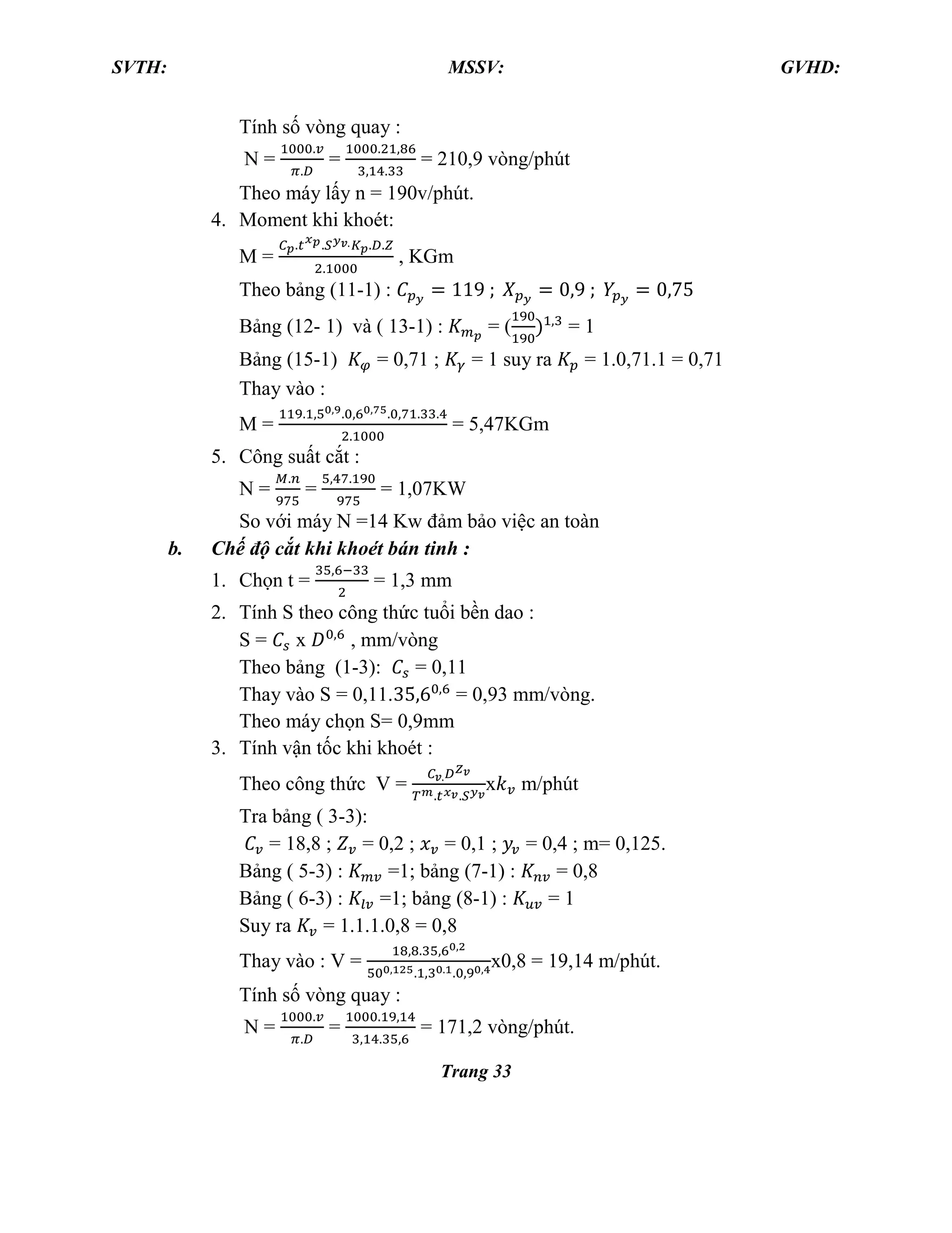 tính lượng dư gia công cơ khí abcvaysassc | DOCX