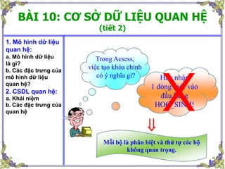 Tin 12 bài 2  Hệ quản trị cơ sở dữ liệu  LGH  Loigiaihay