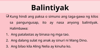 Ikatlong Markahan Filipino 6 Tinig ng Pandiwa | PPTX