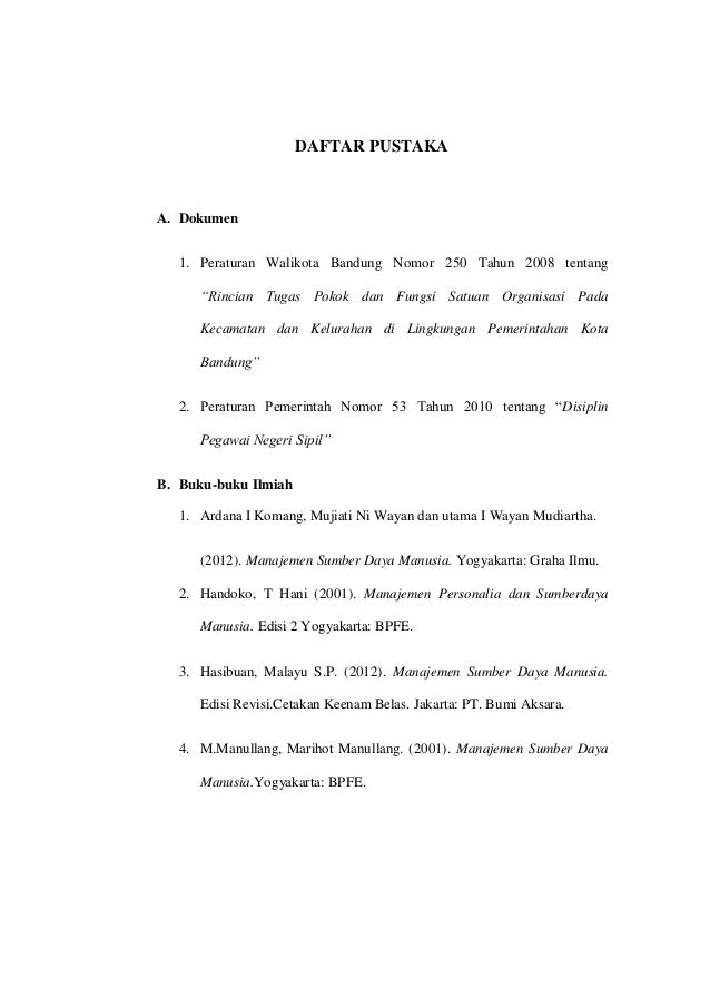 Tinjauan pelaksanaan disiplin kerja pegawai di kecamatan 
