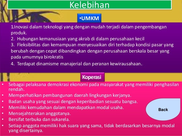 Tinjauan umum dan peran dari umkm dan koperasi