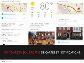 UN CONTENU SOUS FORME DE CARTES ET NOTIFICATIONS
115

 