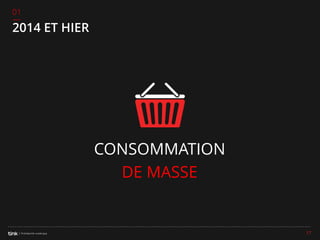 01

2014 ET HIER

CONSOMMATION
DE MASSE

17

 
