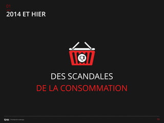 01

2014 ET HIER

DES SCANDALES
DE LA CONSOMMATION

19

 