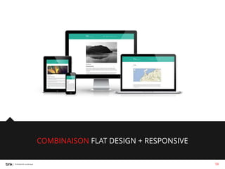 COMBINAISON FLAT DESIGN + RESPONSIVE
58

 