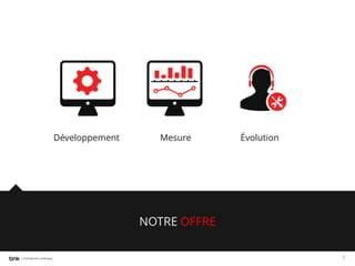Développement

Mesure

Évolution

NOTRE OFFRE
7

 