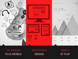UN MONDE
PLUS MOBILE

RESPONSIVE
DESIGN

SIMPLE
ET PLAT

 