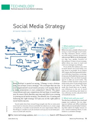 Social Media Strategies