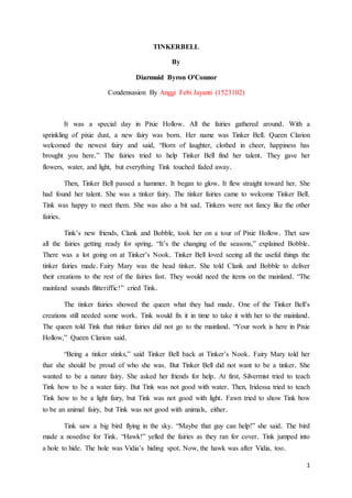 Narative text - Tinkerbell | DOCX