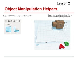 Tinkercad lesson 2 | PDF