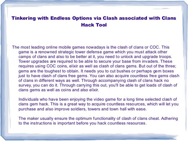 Clash of clans hacks