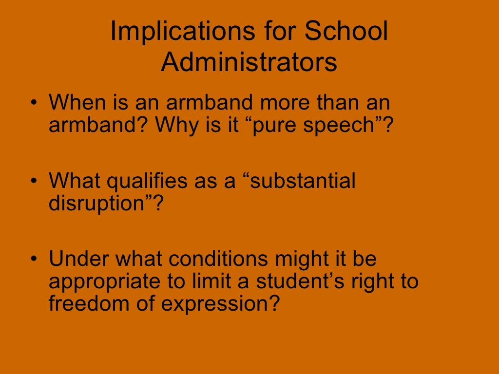 Tinker vs. DesMoines - Student Free Speech