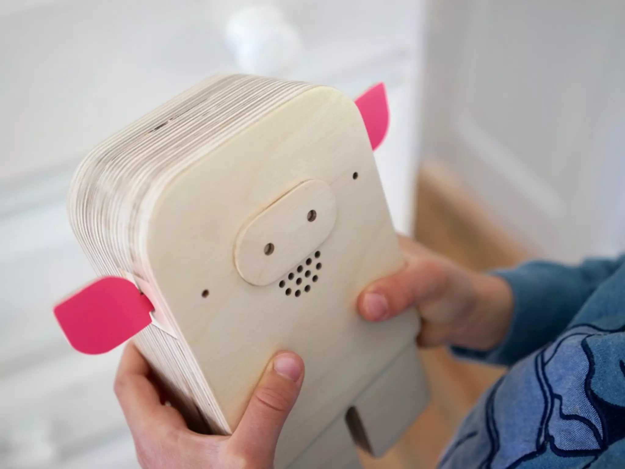 You earned 50p!
When the child shakes the
pig, the pig says how much
money has been earned
and how much their savings
are worth.
 