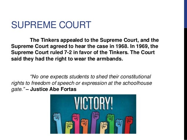 a comparison of tinker versus des moines Essay about tinker v des moines case tinker v des moines independent community school district 393 us 503 it can hardly be argued that either students or teachers shed their constitutional rights to freedom of speech or expression at the schoolhouse gate this was the main argument from justice abe fortas that came into play at the tinker. a comparison of tinker versus des moines Essay about tinker v des moines case tinker v des moines independent community school district 393 us 503 it can hardly be argued that either students or teachers shed their constitutional rights to freedom of speech or expression at the schoolhouse gate this was the main argument from justice abe fortas that came into play at the tinker.