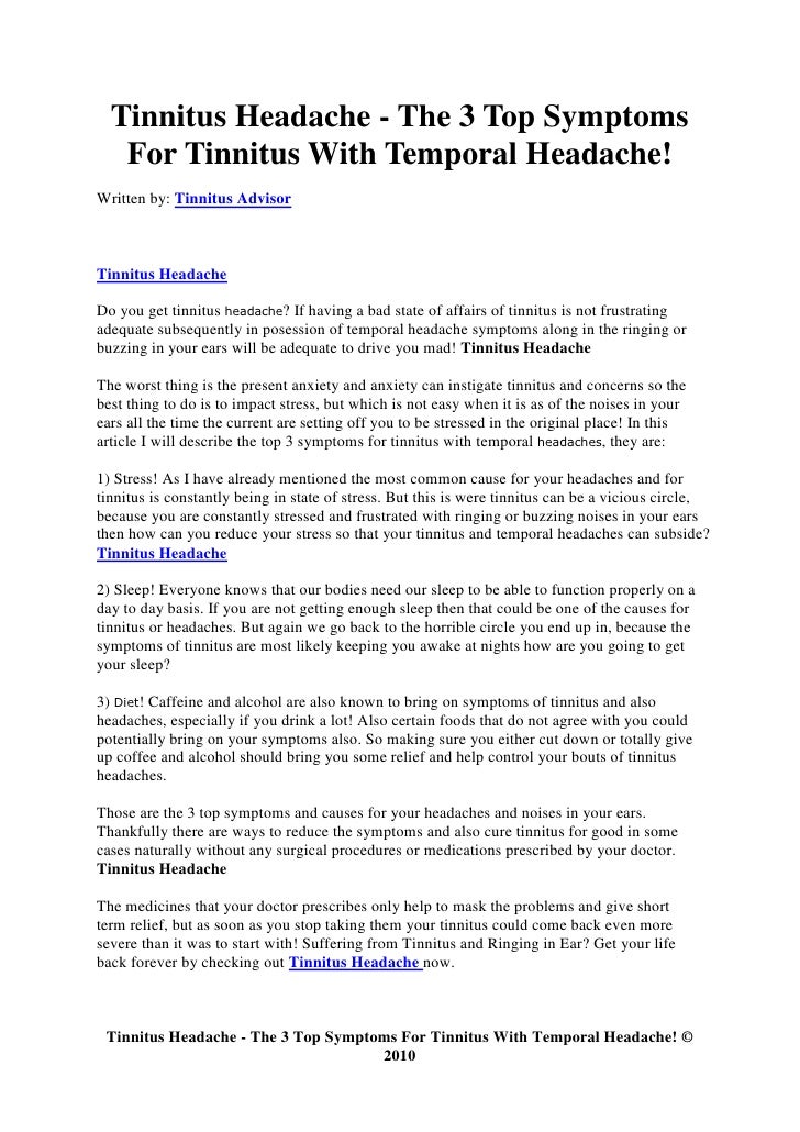 In One Waking Up With Ringing Ears Constant Ringing In Ears And