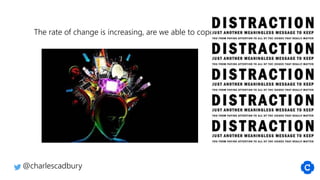 @charlescadbury
The rate of change is increasing, are we able to cope?
 