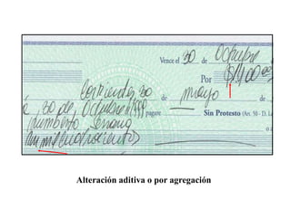 Alteración aditiva o por agregación
 