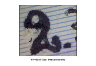 Borrado Físico: Difusión de tinta
 
