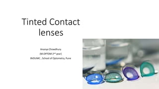 Tinted contact lenses deals