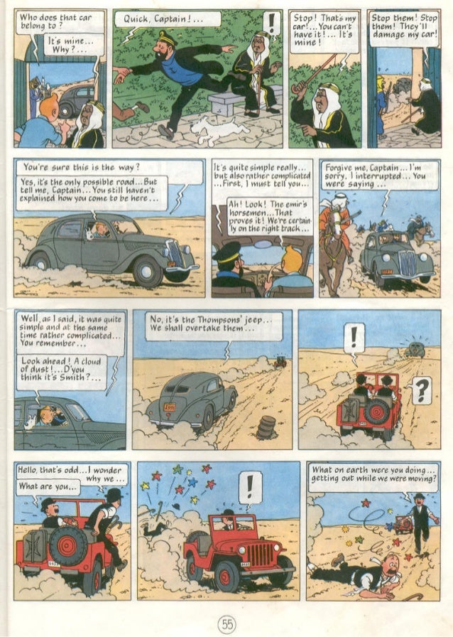 Tintin land of black gold