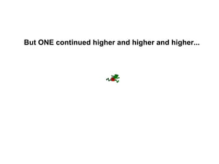 But ONE continued higher and higher and higher...

 