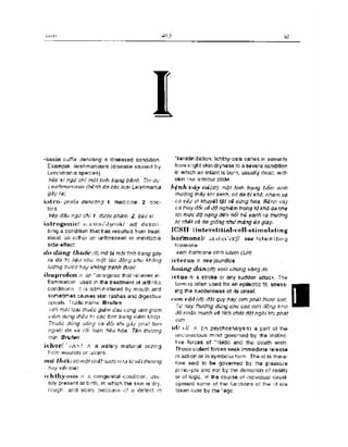 Từ điển y học anh việt