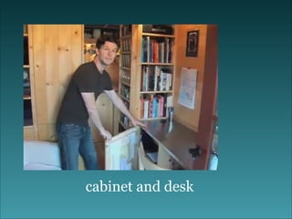 cabinet and desk 