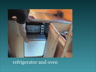 refrigerator and oven 