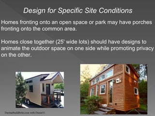 Tiny houses & Missing Middle Housing presentation | PDF