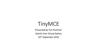 TinyMCE for Joomla | PPTX