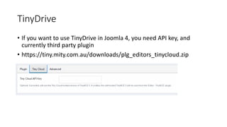 TinyMCE for Joomla | PPTX