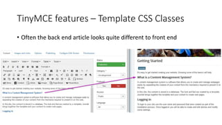TinyMCE for Joomla | PPTX