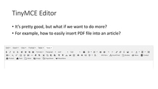 TinyMCE for Joomla | PPTX