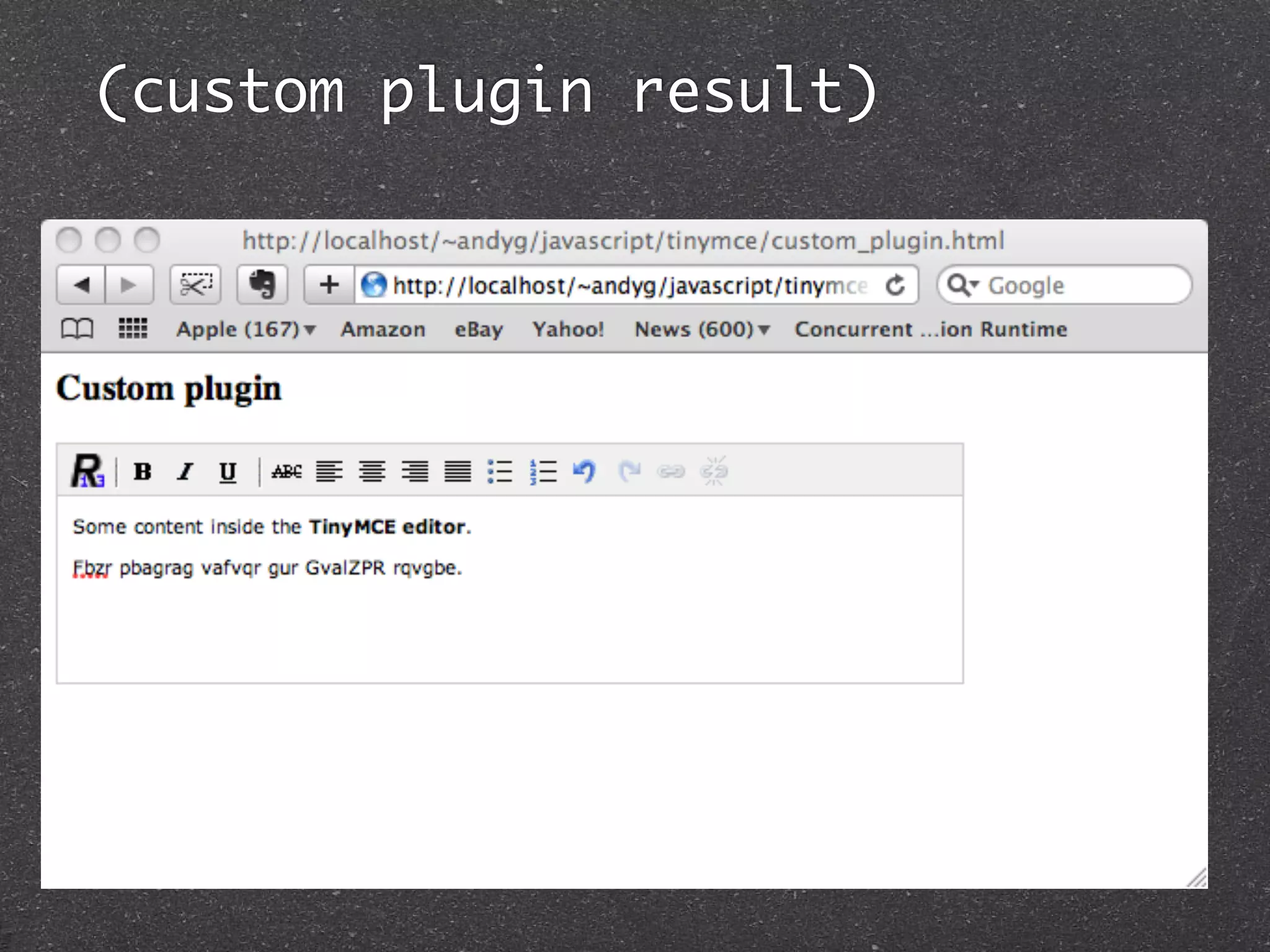(custom plugin result)
 