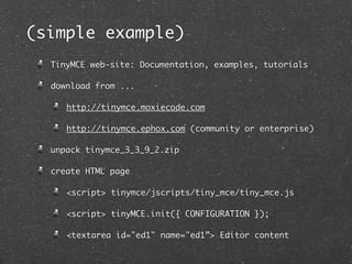 TinyMCE: WYSIWYG editor 2010-12-08 | KEY