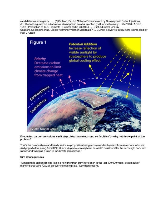 Ti o2 stratospheric aerosol injection geoengineering 2013