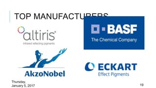 TOP MANUFACTURERS
Thursday,
January 5, 2017 19
 